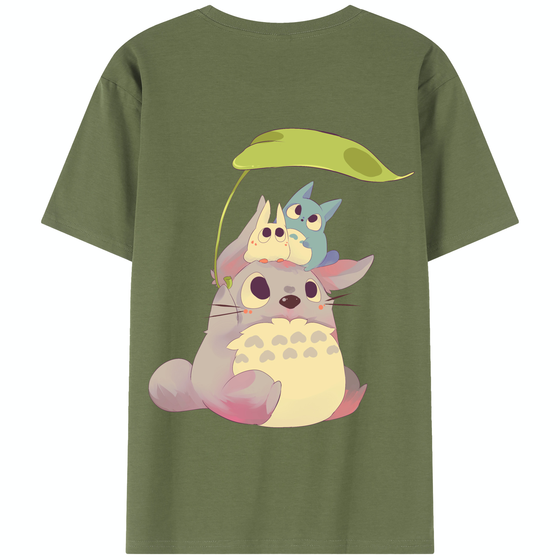 （画像用） となりのトトロ 草壁メイ 草壁サツキ My Neighbor Totoro Satsuki Kusakabe Mei Kusakabe 綿100％半袖Tシャツ（背面プリント）